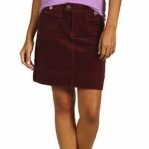 Patagonia  Burgundy Corduroy  Mini Skirt